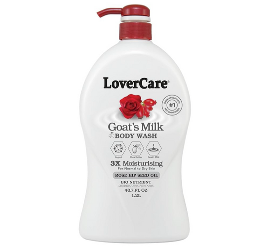 LoverCare Goat’s Milk Body Wash (Rose Hip Seed Oil)