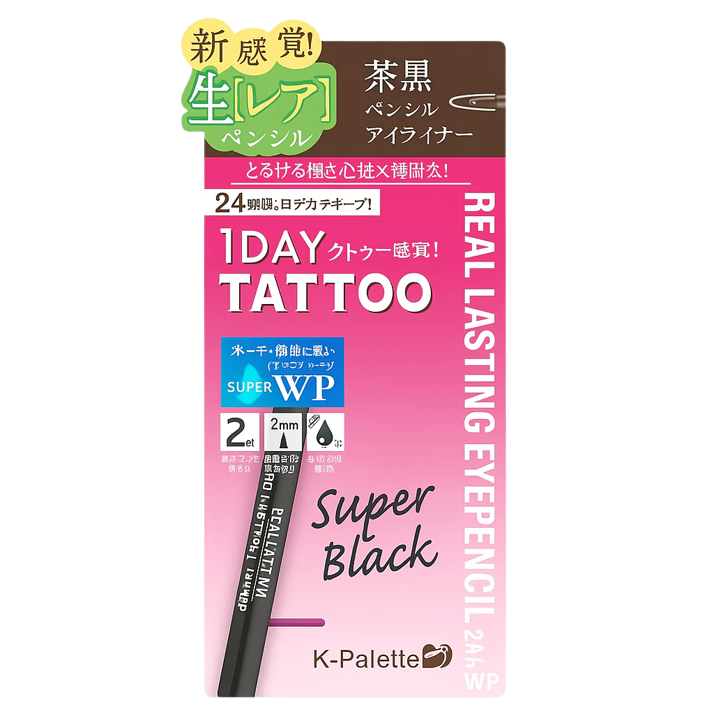 1 Day Tattoo Lasting Eyepencil (Super Black)